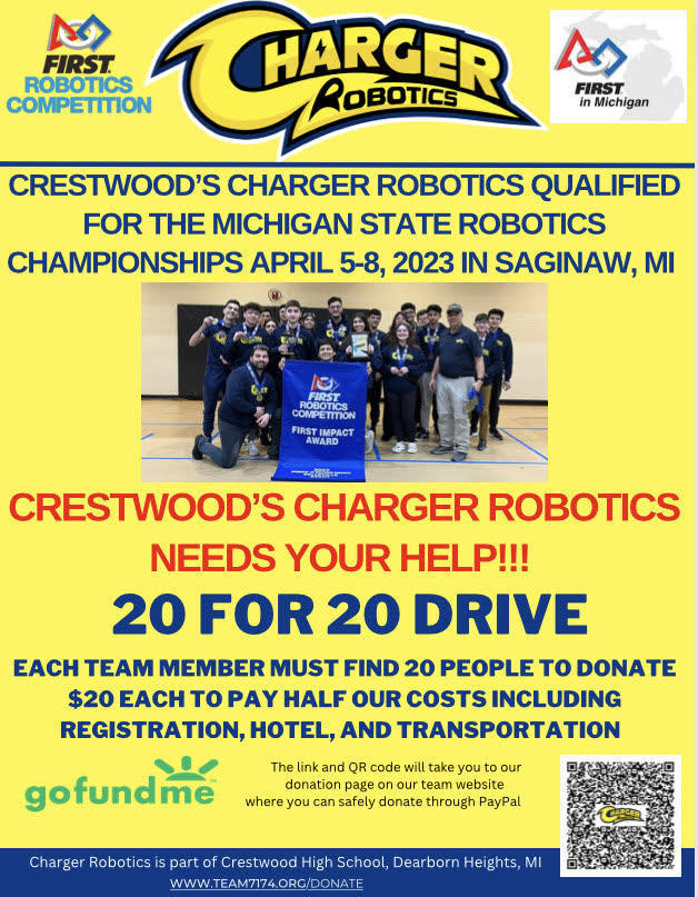 Charger Robotics Needs Your Help